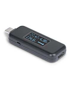 StarTech.com USB-C Power Tester, Digital Multimeter, Bi-Directional Voltage and Current Meter, Up to 240W PD EPR, Portable USB-C Cable and Port Power Meter Tester USBC-PWRTESTER