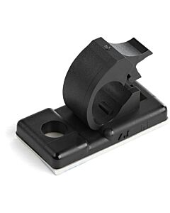 StarTech.com 100 Adhesive Cable Management Clips Black - Network/Ethernet/Office Desk/Computer Cord Organizer - Sticky Cable/Wire Holders - Nylon Self Adhesive Clamp UL/94V-2 Fire Rated CBMCC1