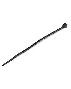StarTech.com 4"(10cm) Cable Ties - 1/16"(2mm) wide, 7/8"(22mm) Bundle Diameter, 18lb(8kg) Tensile Strength, Nylon Self Locking  Ties with Curved Tip - 94V-2/UL Listed, 100 Pack - Black CBMZT4B