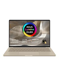 ASUS Zenbook A14 UX3407NA-QD148W Copilot+ PC Snapdragon X2E-88-100 Laptop 35.6 cm (14") WUXGA 16 GB LPDDR5x-SDRAM 1 TB SSD Wi-Fi 7 (802.11be) Windows 11 Home Beige UX3407NA-QD148W