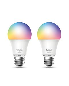 TP-Link Tapo Smart Wi-Fi Light Bulb, Multicolor, E27, 2-Pack TAPOL530E2PK