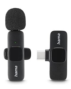 Hama Smart Wireless Black Lavalier/Lapel microphone 4680