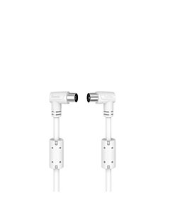 Hama 00205058 coaxial cable 5 m White 205058